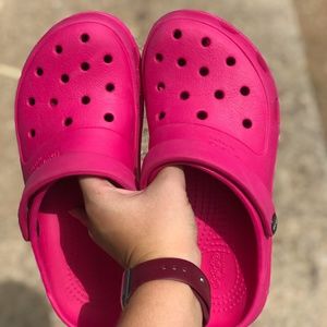 Hot Pink Crocs
